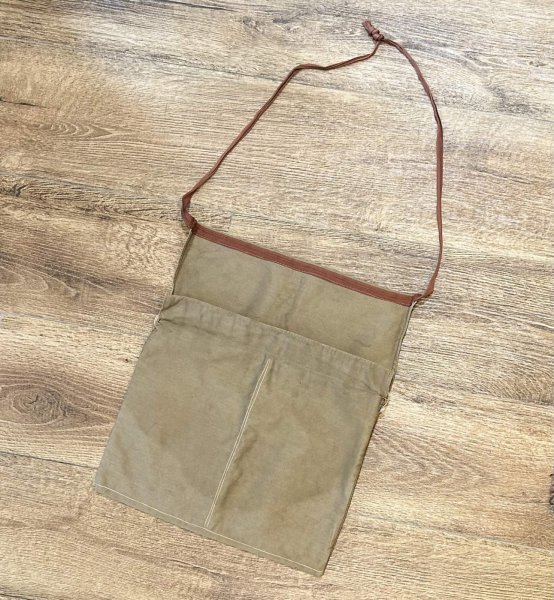 画像3: 40's【ビンテージ】【CHRISTIAN SCIENCE】カーキ 巾着 エプロンバッグ  (3)