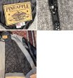 画像2: USA製【ビンテージ】【PINE APPLE】【グレーウール×袖襟レザー】【黒】【ジップアップブルゾン】【ジャケット】【サイズＸＬ】  (2)