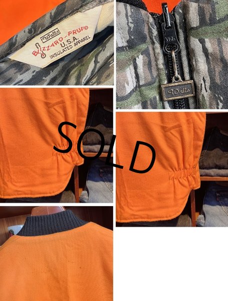 画像2: 【90’s〜】【ビンテージ】【Walls】ウォールズ【リアルツリーカモｘオレンジ】中綿入り【ダウンベスト】【サイズＬ程度】  (2)