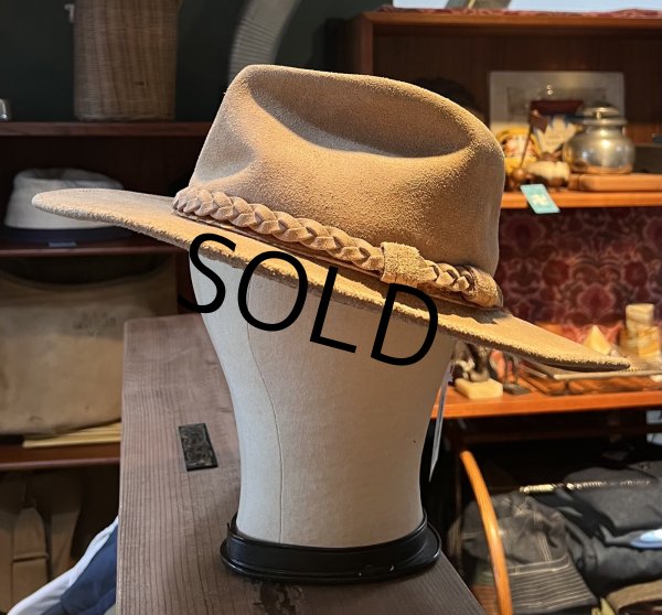 画像3: 【USA製】【ビンテージ」 ミネトンカ ブラウン スエードハット【サイズＬ】【５７．５cm程度】  (3)