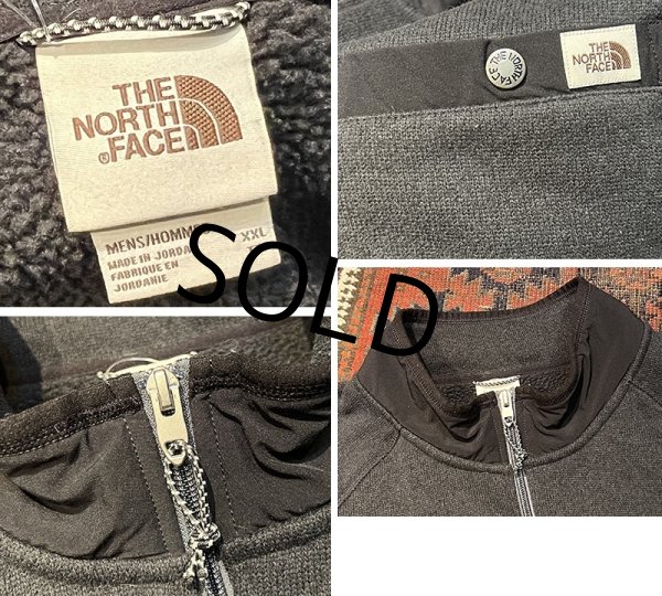 画像2: ビンテージ【ノースフェイス】【the north face】【黒】ブラック【ハーフジップフリース】フリースジャケット【サイズXXL】  (2)