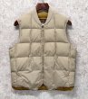画像1: 〜80's【ビンテージ】【Eddie Bauer】【エディーバウアー】【ベージュ】スカイライナー 黒タグ ダウン【ダウンベスト】【US40】  (1)