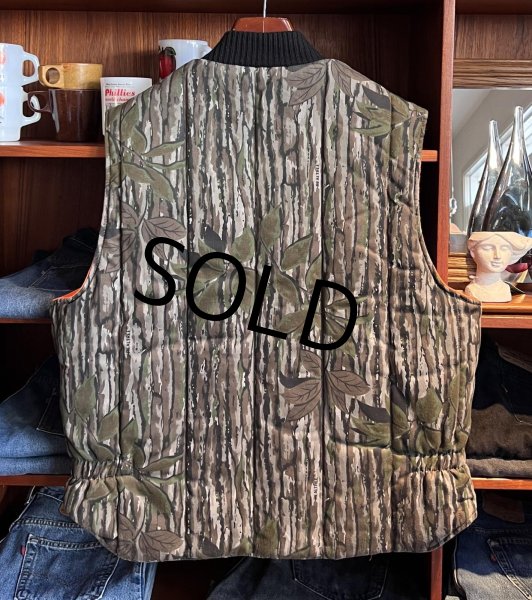 画像3: 【90’s〜】【ビンテージ】【Walls】ウォールズ【リアルツリーカモｘオレンジ】中綿入り【ダウンベスト】【サイズＬ程度】  (3)