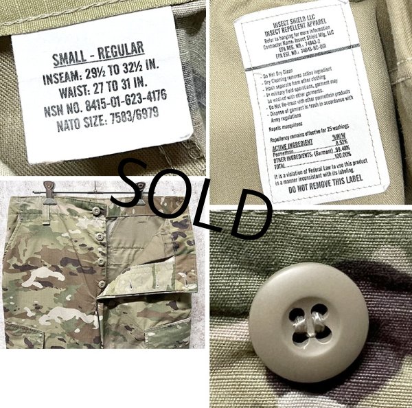 画像2: 【米軍実物】【ビンテージ】【U.S.ARMY】マルチカム【ACU】【インセクトガード】【コンバットパンツ 】【コンバットトラウザー】【S-R】   (2)