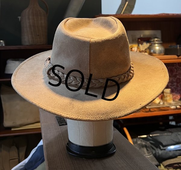 画像5: 【USA製】【ビンテージ」 ミネトンカ ブラウン スエードハット【サイズＬ】【５７．５cm程度】  (5)