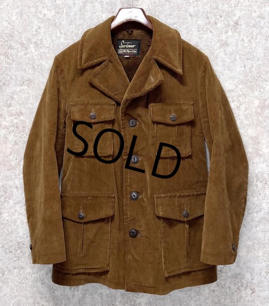 画像1: 【ビンテージ】【シアーズ製】【ブラウン】【裏ボア付き】【コーデュロイジャケット】【US40】  (1)