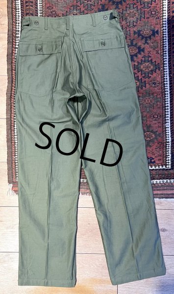 画像5: デッドストック【60's】【米軍実物】U.S.ARMY【ビンテージ】OG107【ベイカーパンツ】サイドアジャスター付き【ユーティリティパンツ】【32ｘ33】  (5)