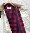 画像3: 70's【ビンテージ】【GLOBE】【白×裏地赤チェック】CHIEF BTFD【ファイヤーマンコート】ジャケット【US42】   (3)
