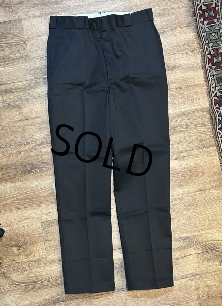 画像2: デッドストック 80's【USA製】ビンテージ【ディッキーズ】【Dickies】【黒】【ワークパンツ】【38ｘ34】  (2)