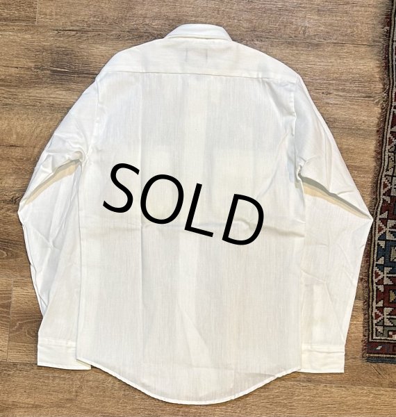 画像4: 【デッドストック】USA製【ビンテージ】【WASHINGTON DEECEE】ワシントン・ディーシー【白】無地【ワークシャツ】【サイズM】   (4)