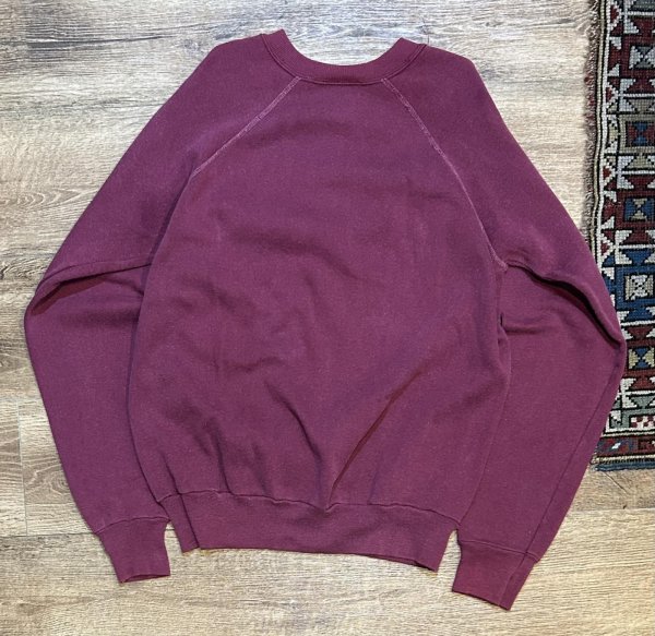 画像3: 90's【ACTIVE WEAR】アクティブウェア【エンジ】無地【スウェット】サイズL  (3)