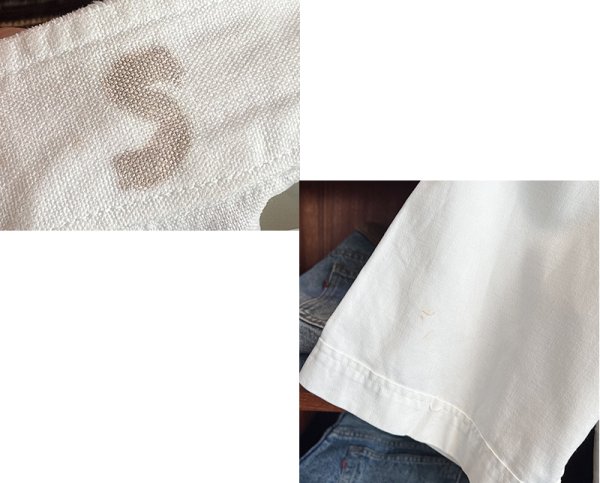 画像2: 〜60’ｓビンテージ【U.S.ARMY】米軍実物【白】ホスピタルシャツ【サイズＳ】  (2)