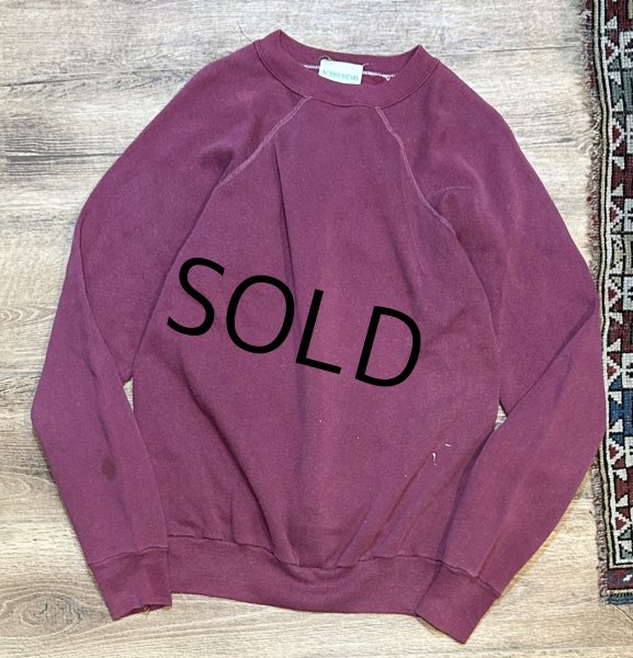 画像1: 90's【ACTIVE WEAR】アクティブウェア【エンジ】無地【スウェット】サイズL  (1)