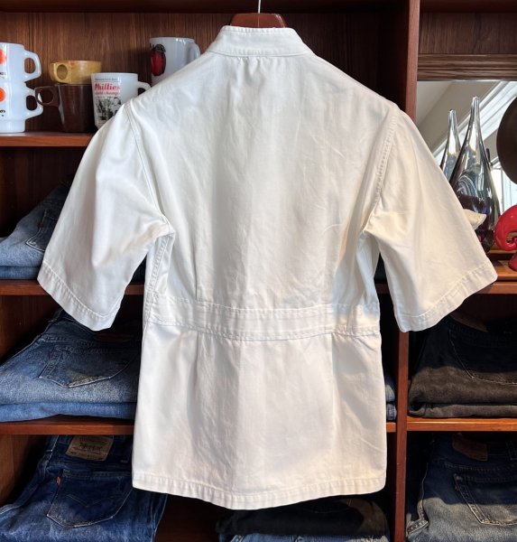 画像3: 〜60’ｓビンテージ【U.S.ARMY】米軍実物【白】ホスピタルシャツ【サイズＳ】  (3)