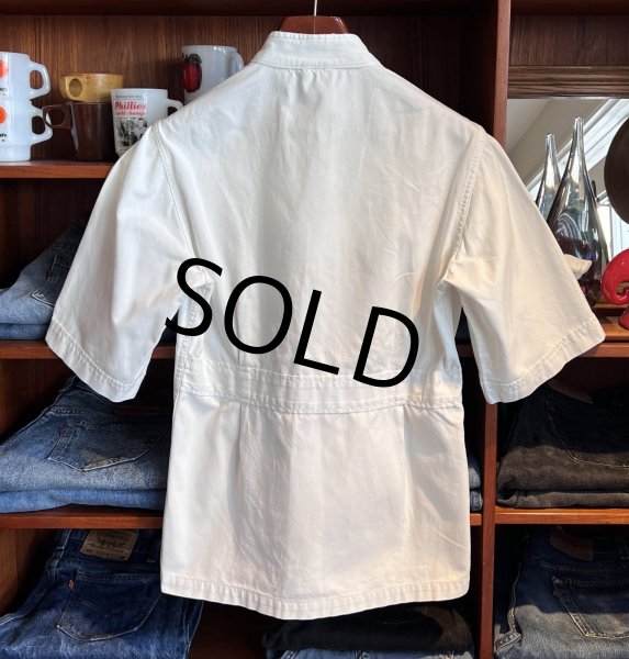 画像3: 〜60’ｓビンテージ【U.S.ARMY】米軍実物【白】ホスピタルシャツ【サイズＳ】  (3)