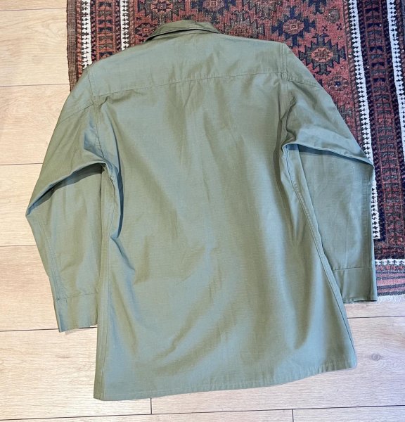 画像3: 【デッドストック】60's【ビンテージ】U.S.ARMY【米軍実物】リップストップ【ジャングルファティーグジャケット】Ｓ-Ｒ   (3)