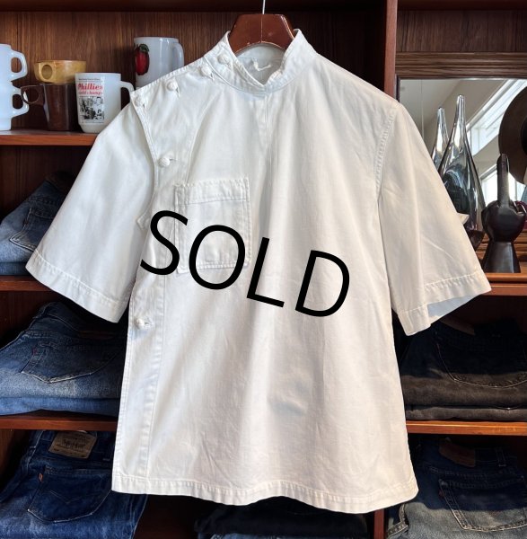 画像1: 〜60’ｓビンテージ【U.S.ARMY】米軍実物【白】ホスピタルシャツ【サイズＳ】  (1)