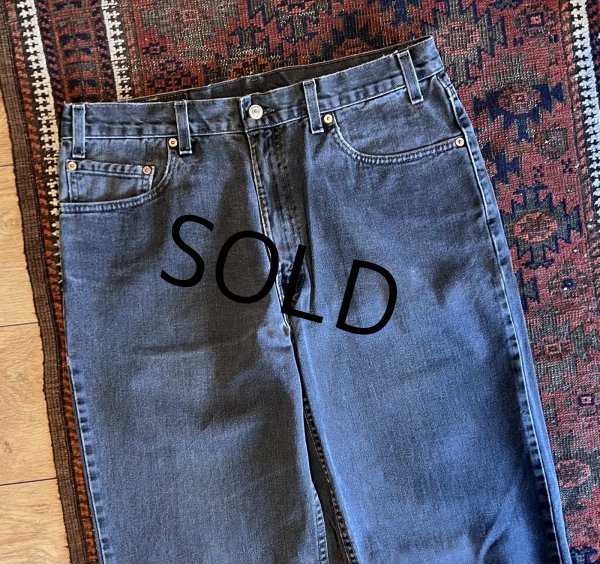画像4: ∼90’s 【USA製】【ビンテージ】【LEVI'S】【リーバイス５５０】550 黒 ブラック デニムパンツ 【36ｘ34】  (4)