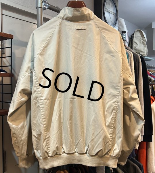 画像4: デッドストック ORVIS【オービス】【ベージュ】裏地赤チェック【ブルゾン】 ジップアップジャケット【サイズL】  (4)