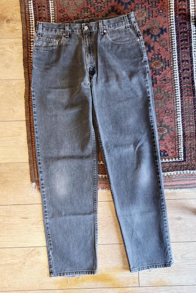 画像2: ∼90’s 【USA製】【ビンテージ】【LEVI'S】【リーバイス５５０】550 黒 ブラック デニムパンツ 【36ｘ34】  (2)