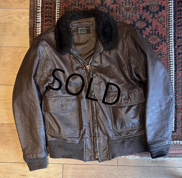 画像1: 70's【米軍実物】【ビンテージ】【U.S.NAVY】BRILL BROS製【G-1】【フライトジャケット】【US42】  (1)