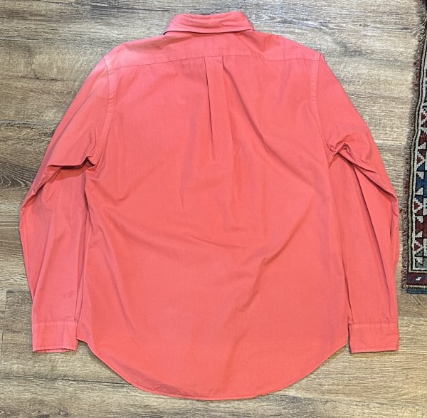 画像3: ビンテージ POLO RALPH LAUREN【ポロラルフローレン】【CLASSIC FIT】胸刺繡ロゴ入り【薄紅色】【ボタンダウンシャツ】【サイズM】   (3)