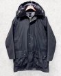 画像1: 程度良好!!【ビンテージ】【イングランド製】 【バブアー】【Barbour】フード付き【黒】ビューフォート【オイルドジャケット】36  (1)