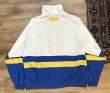 画像4: 【ビンテージ】【HAGGAR】【ハガー】白ｘ青ｘ黄【ライン】ナイロンブルゾン【ＸＬ程度】  (4)