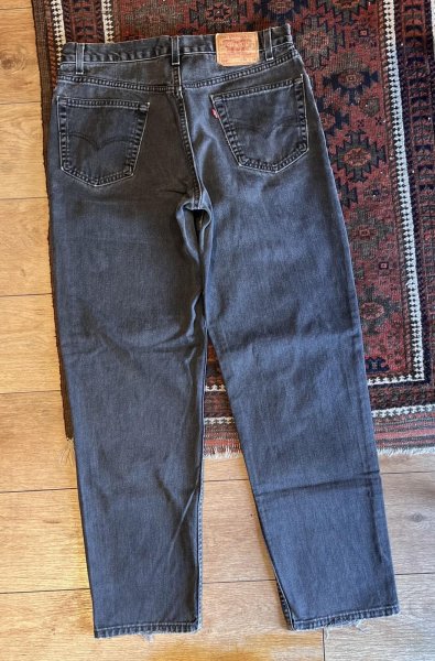 画像5: ∼90’s 【USA製】【ビンテージ】【LEVI'S】【リーバイス５５０】550 黒 ブラック デニムパンツ 【36ｘ34】  (5)