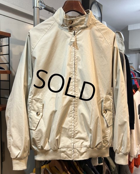 画像1: デッドストック ORVIS【オービス】【ベージュ】裏地赤チェック【ブルゾン】 ジップアップジャケット【サイズL】  (1)