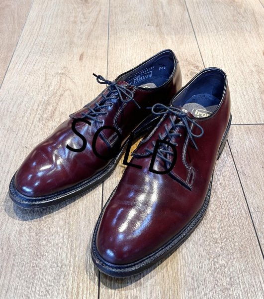 画像1: 【デッドストック】USA製【ビンテージ】【ボストニアン】【BOSTONIAN IRON AGE】スチールトゥ入り【ブラウン】プレーントゥシューズ【レザーシューズ】【US9 D/B】【27cm程度】  (1)