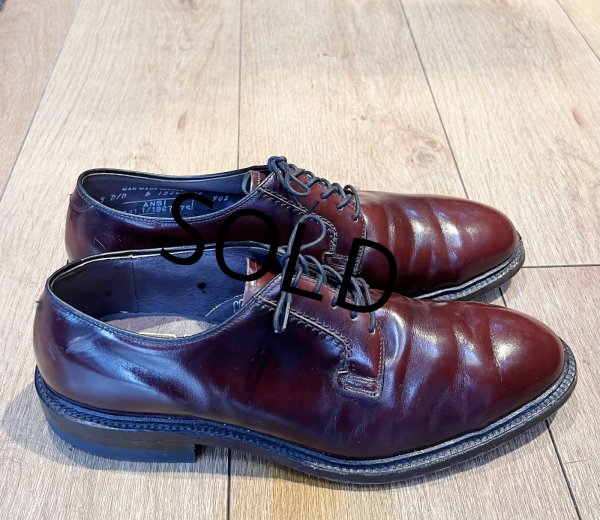 画像6: 【デッドストック】USA製【ビンテージ】【ボストニアン】【BOSTONIAN IRON AGE】スチールトゥ入り【ブラウン】プレーントゥシューズ【レザーシューズ】【US9 D/B】【27cm程度】  (6)