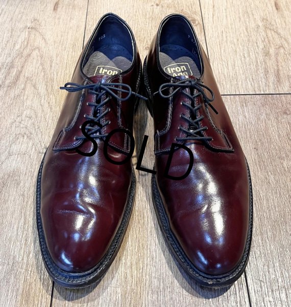 画像5: 【デッドストック】USA製【ビンテージ】【ボストニアン】【BOSTONIAN IRON AGE】スチールトゥ入り【ブラウン】プレーントゥシューズ【レザーシューズ】【US9 D/B】【27cm程度】  (5)