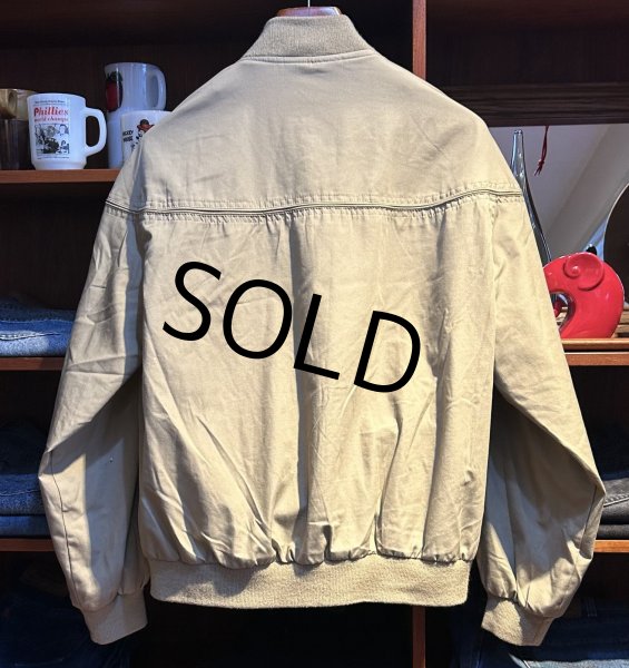 画像3: 【ビンテージ】【TOWN CRAFT】タウンクラフト【ベージュ】【カップショルダージャケット】【ジップアップブルゾン】【ダービージャケット】【サイズＬ】  (3)