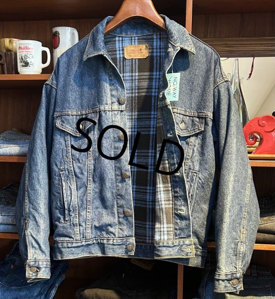 画像3: 90’s【USA製】ビンテージ【LEVI'S】【リーバイス】【70417-9318】【裏地青チェック】【デニムジャケット】【サイズＭ】  (3)