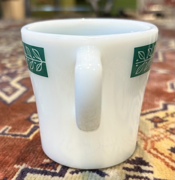 画像3: アンティーク【PYREX】パイレックス【オールドパイレックス】【グリーンローレル】ミルクマグ【マグカップ】 (3)