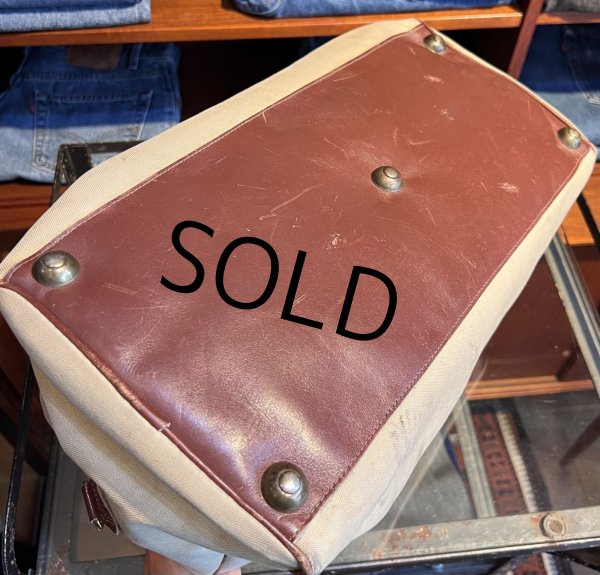 画像7: 70's~【ビンテージ】【L.L.Bean】エルエルビーン【筆記体タグ】【ボストンバッグ】ハンドルレザー  (7)