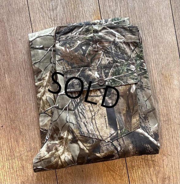 画像1: 【デッドストック】【ビンテージ】hardwoods REAL TREE リアルツリーカモ カーゴパンツ【W40程度】  (1)