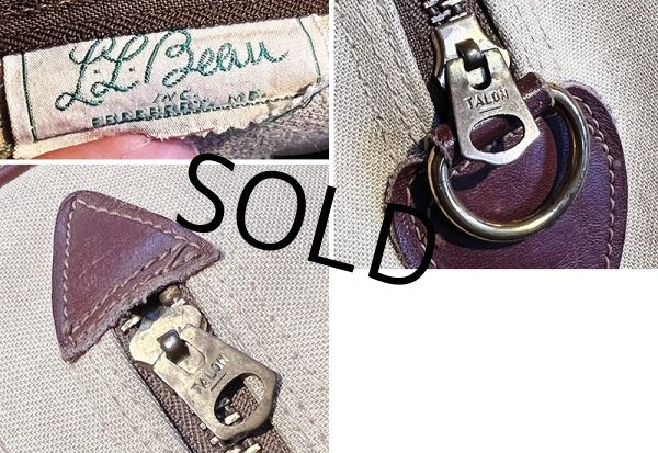 画像2: 70's~【ビンテージ】【L.L.Bean】エルエルビーン【筆記体タグ】【ボストンバッグ】ハンドルレザー  (2)