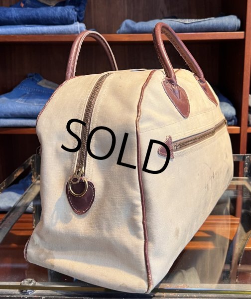 画像4: 70's~【ビンテージ】【L.L.Bean】エルエルビーン【筆記体タグ】【ボストンバッグ】ハンドルレザー  (4)