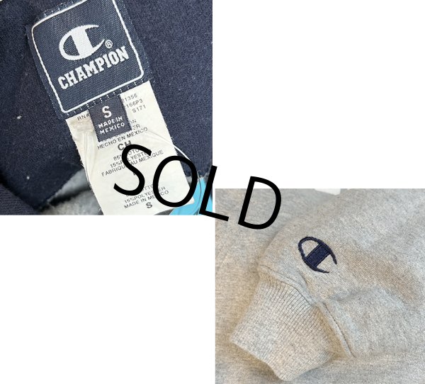 画像2: ビンテージ【チャンピオン】【Champion】フード裏紺【Green turtle Lacross】グレー【パーカー】【サイズS】  (2)