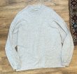 画像1: USA製　ビンテージ【コットンデラックス】【杢グレー】【モックネックロンT】【サイズXL】  (1)