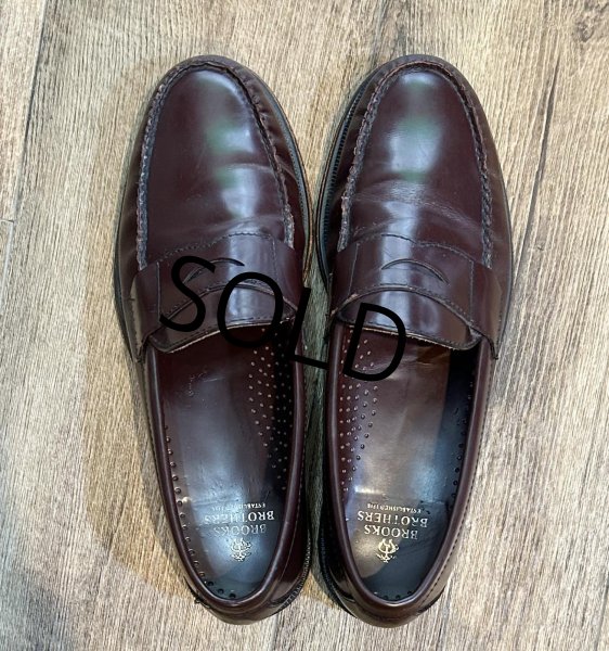 画像6: ビンテージ【ブルックスブラザーズ】ブラウン【ペニーローファー】【10D】【28cm程度】  (6)