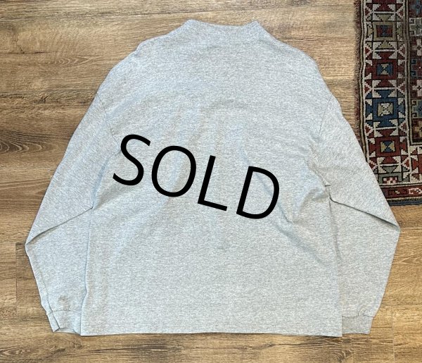 画像3: USA製　ビンテージ【コットンデラックス】【杢グレー】【モックネックロンT】【サイズXL】  (3)