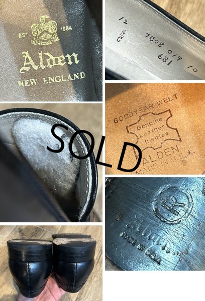 画像2: USA製【オールデン】【Alden】黒【ローファー】ペニーローファー【レザーシューズ】【US12 A/C】  (2)