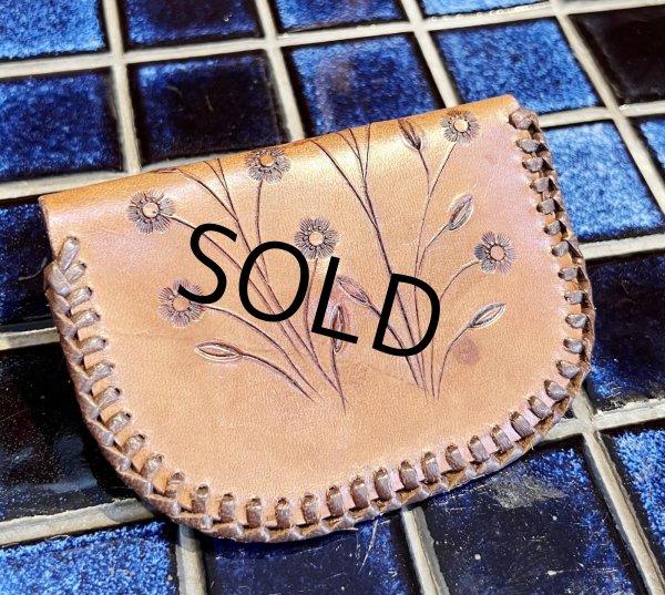 画像2: 【オールレザー】【花柄】【財布】【コインケース】【ポーチ】  (2)