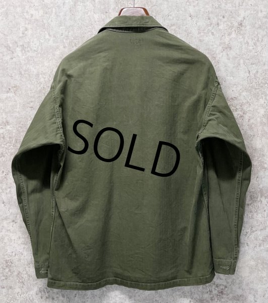 画像3: 40's【ビンテージ】【米軍実物】U.S.ARMY【M-43】FLECK 【HBT】【13スターボタン】【ジャケット】ユーティリティシャツ【US38R】  (3)