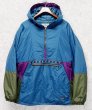 画像1: 〜90's【USA製】ビンテージ【L.L.Bean】【LLビーン】エメラルドグリーン×紫×カーキ【チロリアン】シンサレート【アノラックパーカー】【サイズM】  (1)