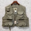 画像1: 【デッドストック】〜80’ｓ USA製【ビンテージ】【Ideal】アイディール 【カーキ】【フィッシングべスト】サイズXL  (1)