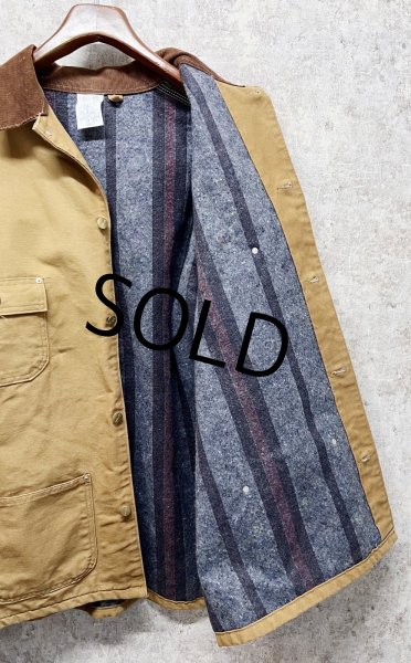 画像5: 〜90's USA製【ビンテージ】【Carhartt】【カーハート】バックプリント付き【ブランケット裏地付き】【キャメル】ダック地 【ミシガンチョアコート】【ダックジャケット】54TALL  (5)